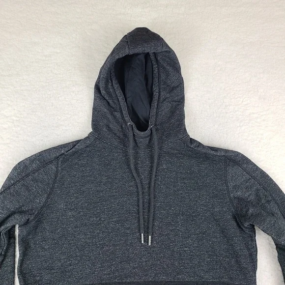 Under Armour Hoodie Mens Large Black Speckle Terry Hoody Style 1320719 - Picture 3 of 13